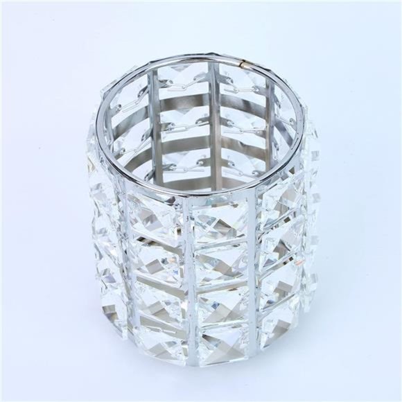 Makeup Brush Holder Organizer Golden Crystal Bling Personalized Gold Comb Brush - Picture 5 of 6